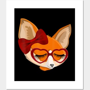 Cute Fox Animal Lover Posters and Art